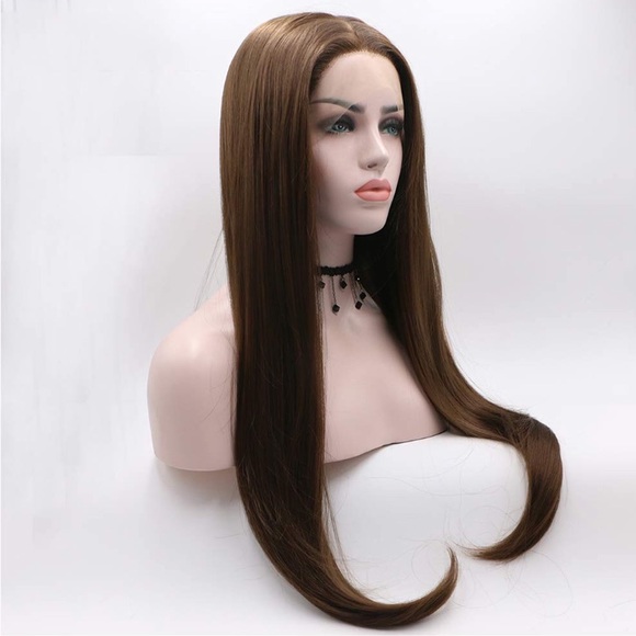 - 💫24” BROWN STRAIGHT LACE FRONT WIG💫 *NWT* - Picture 4 of 5